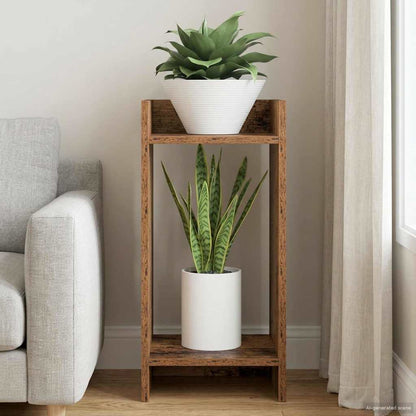 Plant Stand Old Wood 30 x 30 x 60 cm Engineered Wood