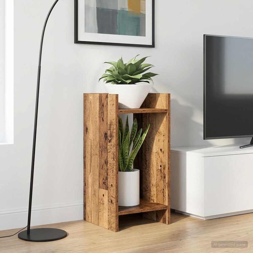 Plant Stand 2 pcs Old Wood 30 x 30 x 60 cm Engineered Wood
