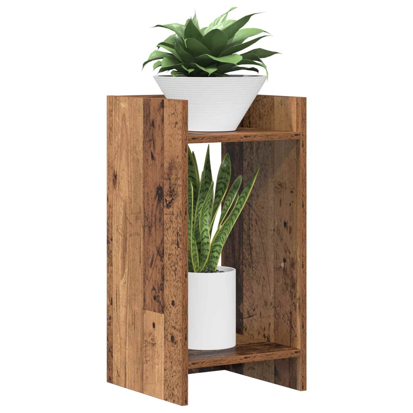 Plant Stand 2 pcs Old Wood 30 x 30 x 60 cm Engineered Wood