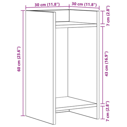 Plant Stand 2 pcs Old Wood 30 x 30 x 60 cm Engineered Wood