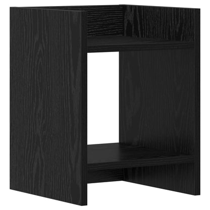 Plant Stand 2 pcs Black Oak 30 x 30 x 40 cm Engineered Wood