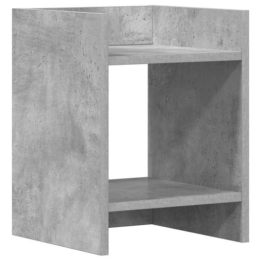Plant Stand Concrete Grey 30 x 30 x 40 cm Engineered Wood