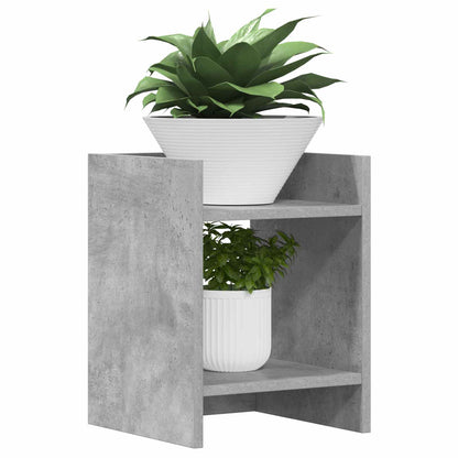 Plant Stand Concrete Grey 30 x 30 x 40 cm Engineered Wood