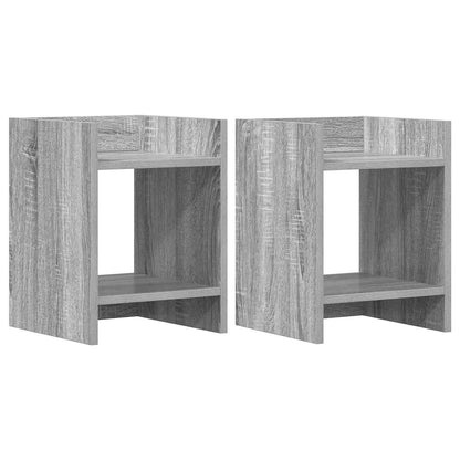 Plant Stand 2 pcs Grey Sonoma 30 x 30 x 40 cm Engineered Wood