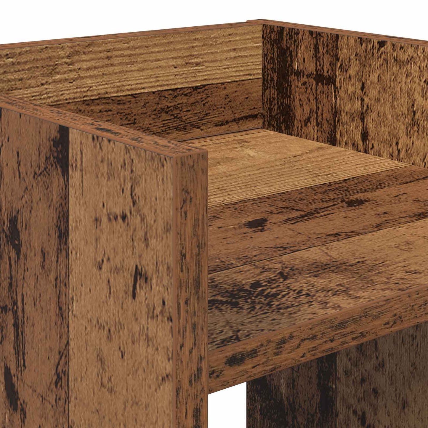 Plant Stand Old Wood 30 x 30 x 40 cm Engineered Wood