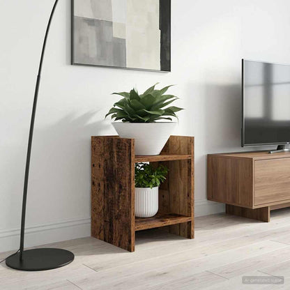 Plant Stand Old Wood 30 x 30 x 40 cm Engineered Wood