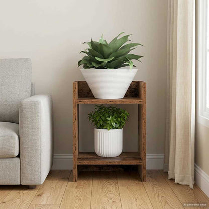 Plant Stand Old Wood 30 x 30 x 40 cm Engineered Wood