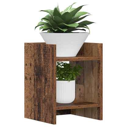 Plant Stand Old Wood 30 x 30 x 40 cm Engineered Wood