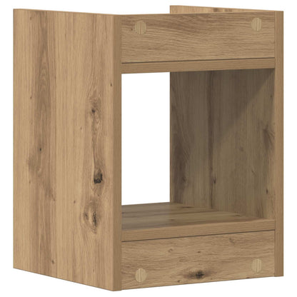 Plant Stand 2 pcs Artisan Oak 30 x 30 x 40 cm Engineered Wood