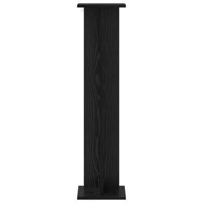 Plant Stand Black Oak 25 x 25.5 x 100.5 cm Engineered Wood