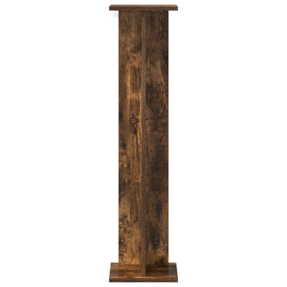 Plant Stand 2 pcs Smoked Oak 25 x 25.5 x 100.5 cm