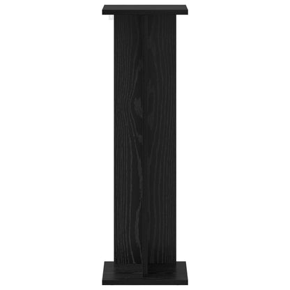Plant Stand Black Oak 25 x 25.5 x 80.5 cm Engineered Wood