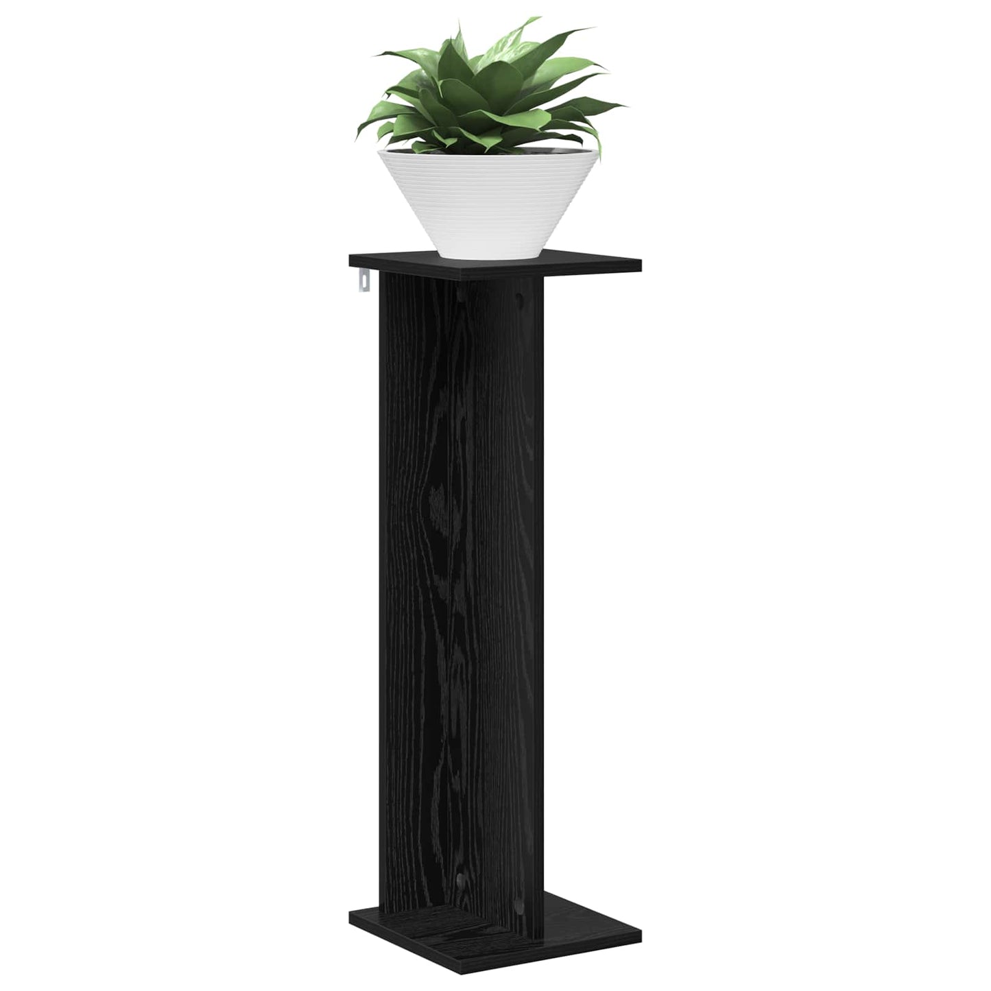 Plant Stand Black Oak 25 x 25.5 x 80.5 cm Engineered Wood