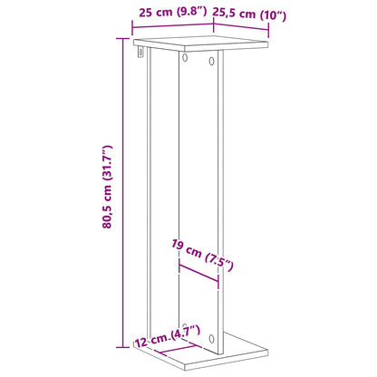 Plant Stand 2 pcs Sonoma Oak 25 x 25.5 x 80.5 cm