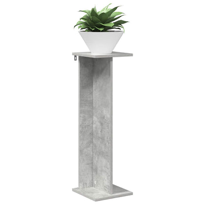 Plant Stand Concrete Grey 25 x 25.5 x 80.5 cm Engineered Wood