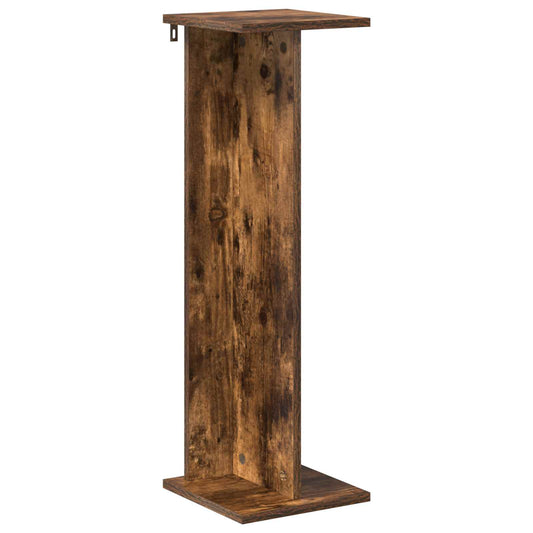 Plant Stand Smoked Oak 25 x 25.5 x 80.5 cm Engineered Wood