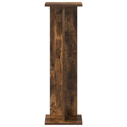 Plant Stand Smoked Oak 25 x 25.5 x 80.5 cm Engineered Wood