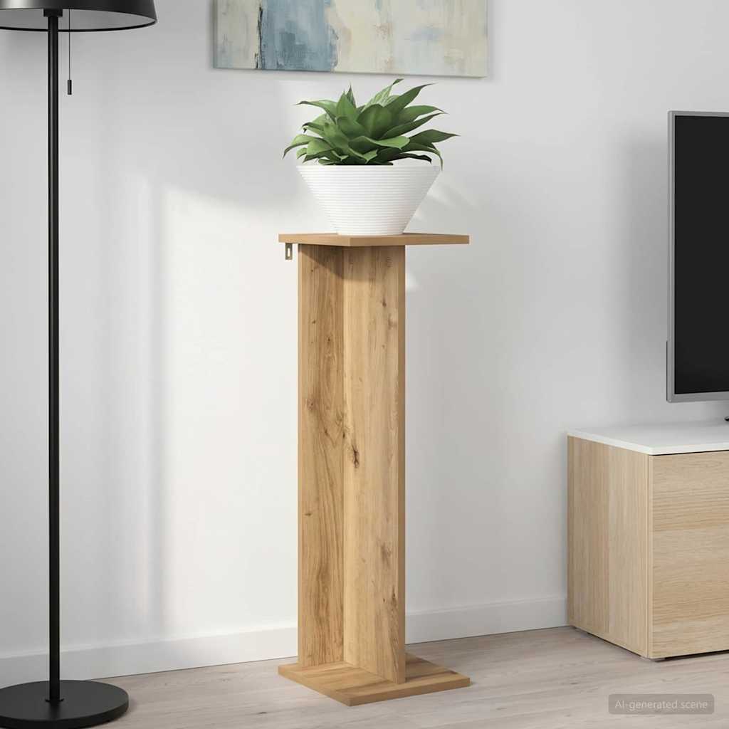 Plant Stand Artisan Oak 25 x 25.5 x 80.5 cm Engineered Wood