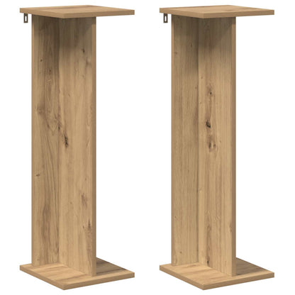 Plant Stand 2 pcs Artisan Oak 25 x 25.5 x 80.5 cm