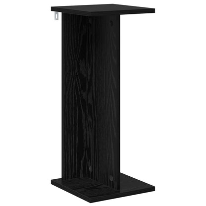 Plant Stand Black Oak 25 x 25.5 x 60.5 cm Engineered Wood
