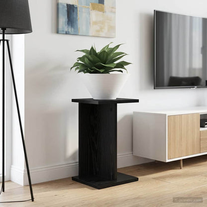 Plant Stand 2 pcs Black Oak 25 x 25.5 x 40.5 cm Engineered Wood