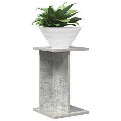Plant Stand 2 pcs Concrete Grey 25 x 25.5 x 40.5 cm