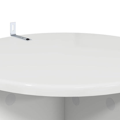 Plant Stand 2 pcs High Gloss White 40 x 40 x 80 cm
