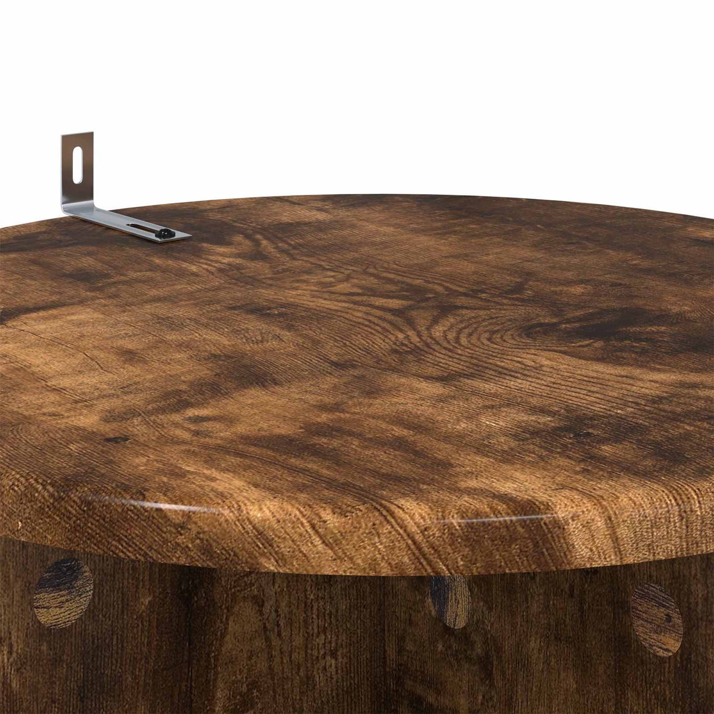 Plant Stand 2 pcs Smoked Oak Ø40 x 60 cm Engineered Wood