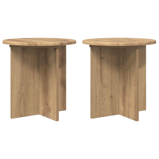 Plant Stand 2 pcs Artisan Oak 40 x 40 x 40 cm Engineered Wood