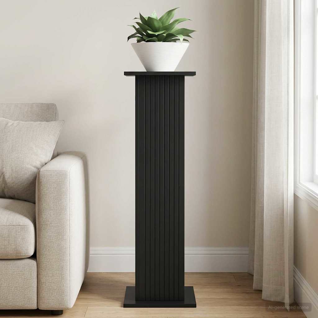 Plant Stand Black 30.5 x 30 x 100.5 cm Engineered Wood