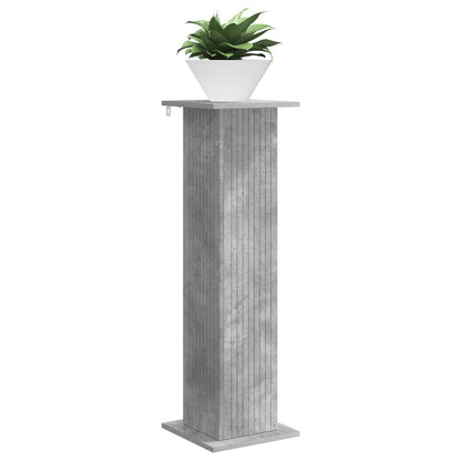Plant Stand Concrete Grey 30.5 x 30 x 100.5 cm Engineered Wood