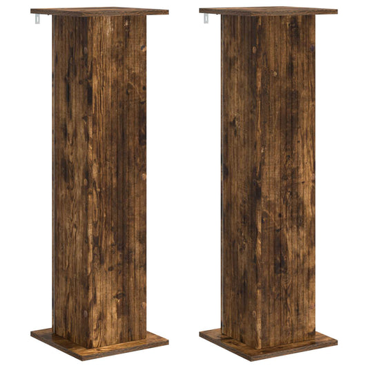 Plant Stand 2 pcs Smoked Oak 30.5 x 30 x 100.5 cm
