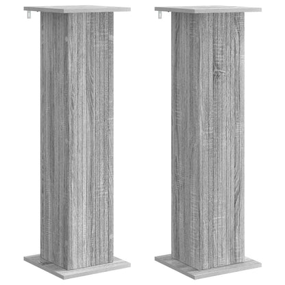 Plant Stand 2 pcs Grey Sonoma 30.5 x 30 x 100.5 cm