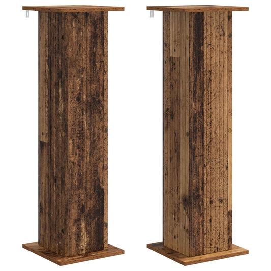 Plant Stand 2 pcs Old Wood 30.5 x 30 x 100.5 cm Engineered Wood