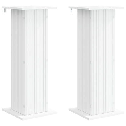Plant Stand 2 pcs White 30.5 x 30 x 80.5 cm Engineered Wood