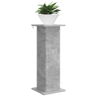 Plant Stand Concrete Grey 30.5 x 30 x 80.5 cm Engineered Wood