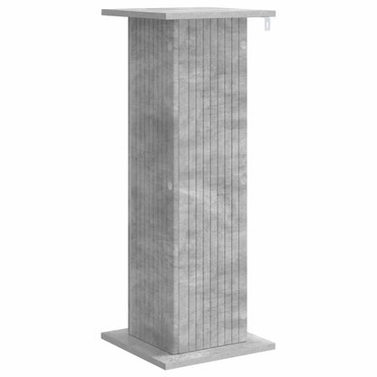 Plant Stand 2 pcs Concrete Grey 30.5 x 30 x 80.5 cm
