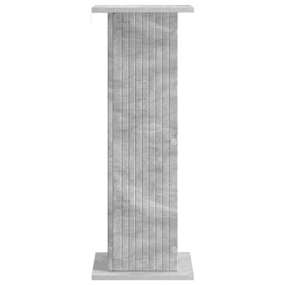 Plant Stand 2 pcs Concrete Grey 30.5 x 30 x 80.5 cm
