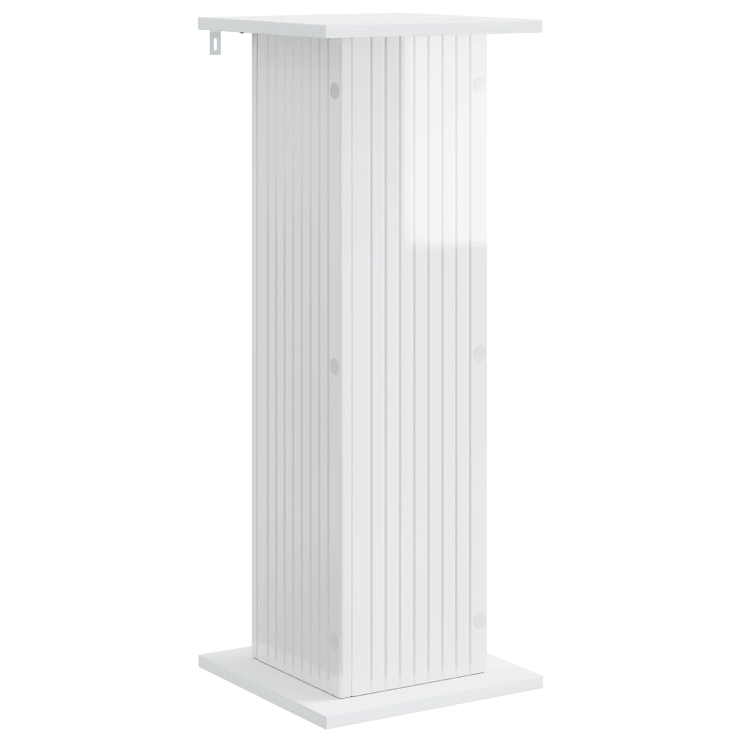 Plant Stand High Gloss White 30.5 x 30 x 80.5 cm