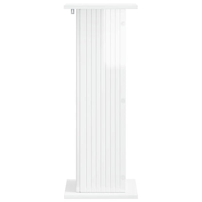 Plant Stand 2 pcs High Gloss White 30.5 x 30 x 80.5 cm
