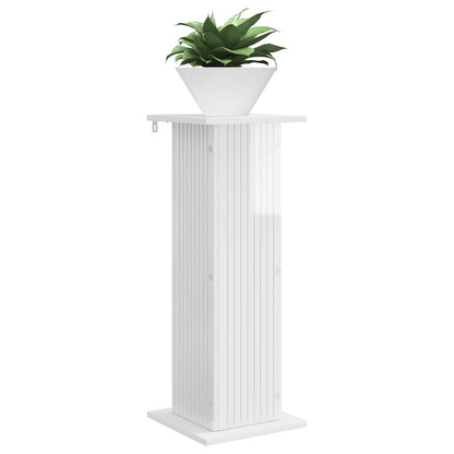 Plant Stand 2 pcs High Gloss White 30.5 x 30 x 80.5 cm