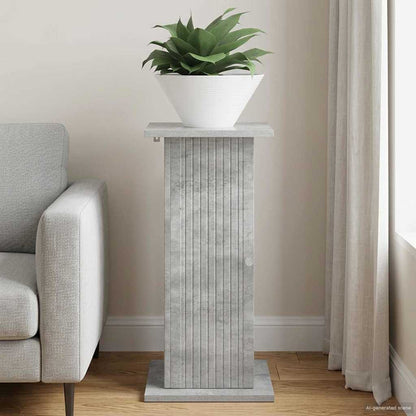 Plant Stand Concrete Grey 30.5 x 30 x 60.5 cm Engineered Wood