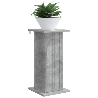 Plant Stand Concrete Grey 30.5 x 30 x 60.5 cm Engineered Wood