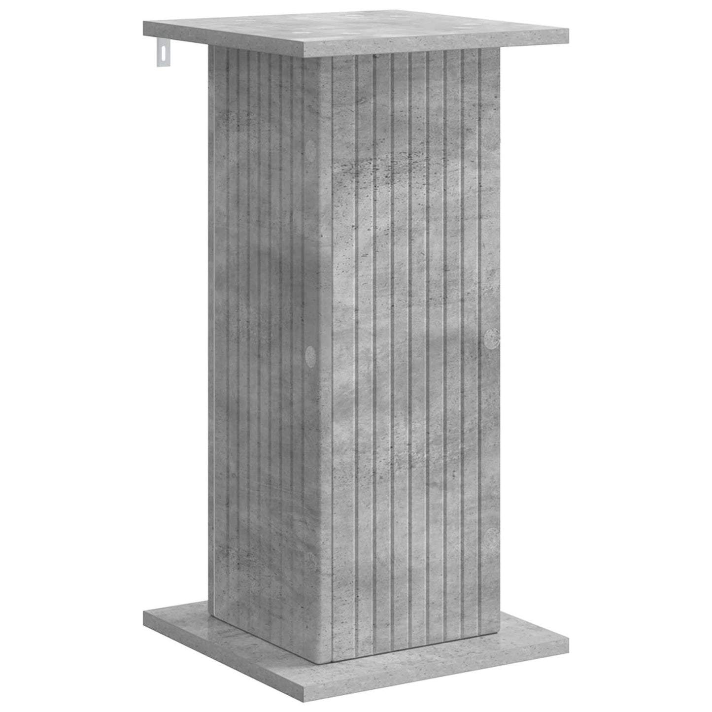 Plant Stand 2 pcs Concrete Grey 30.5 x 30 x 60.5 cm