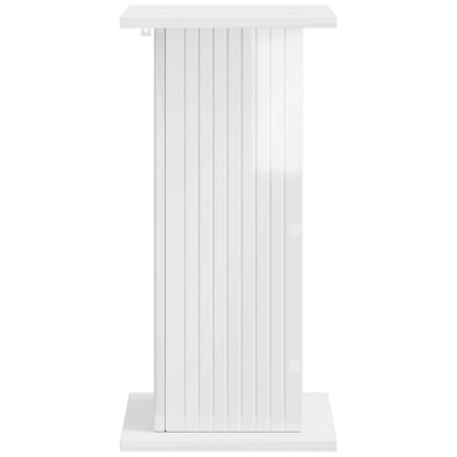 Plant Stand High Gloss White 30.5 x 30 x 60.5 cm