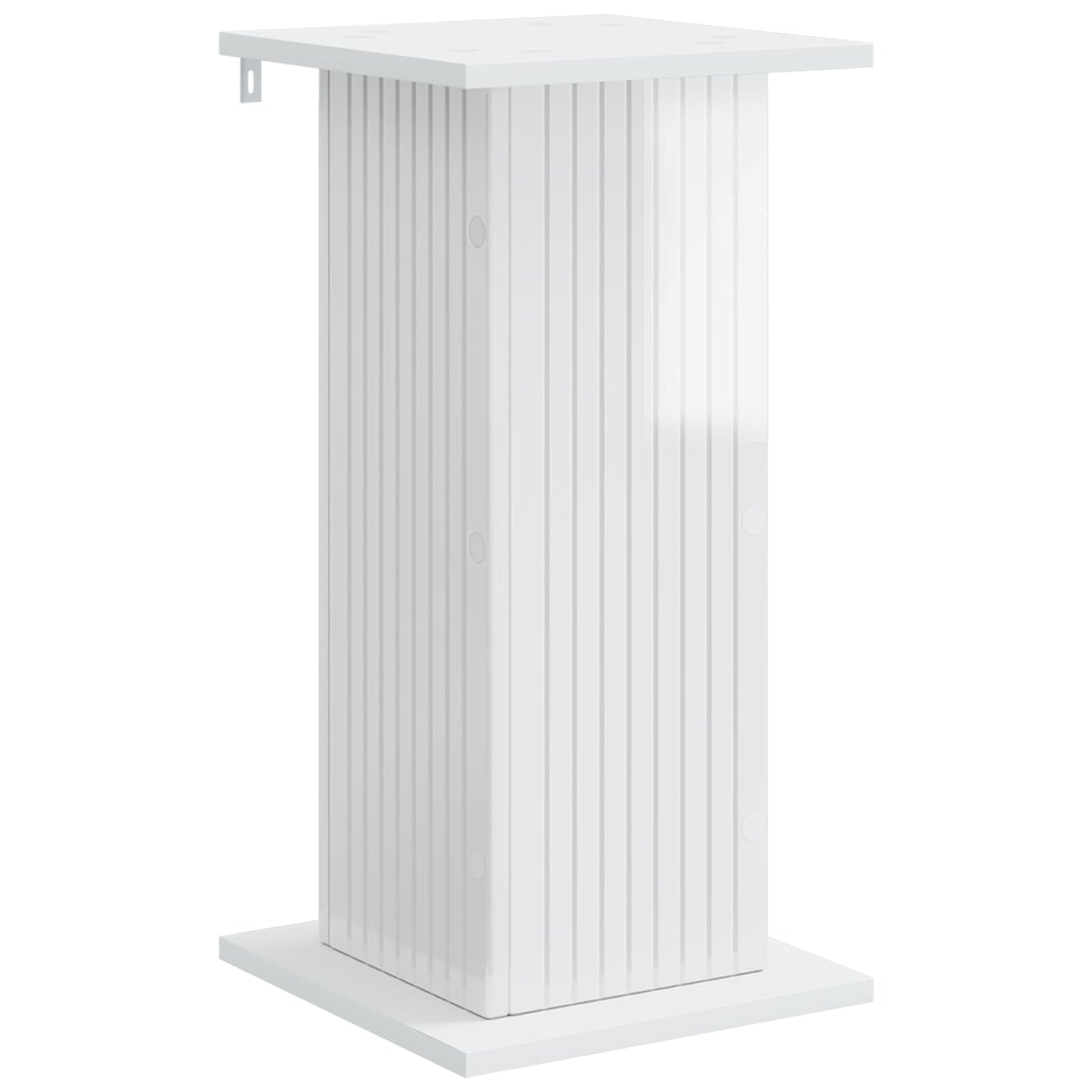 Plant Stand 2 pcs High Gloss White 30.5 x 30 x 60.5 cm