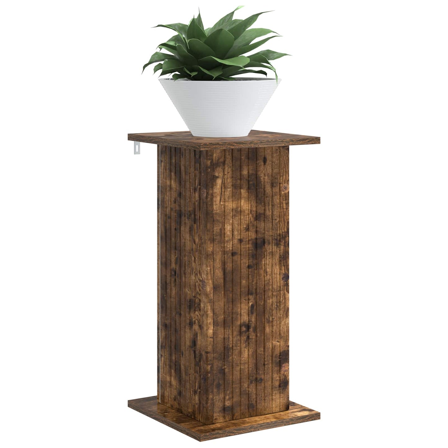 Plant Stand Smoked Oak 30.5 x 30 x 60.5 cm Engineered Wood