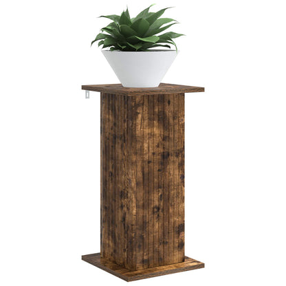 Plant Stand 2 pcs Smoked Oak 30.5 x 30 x 60.5 cm