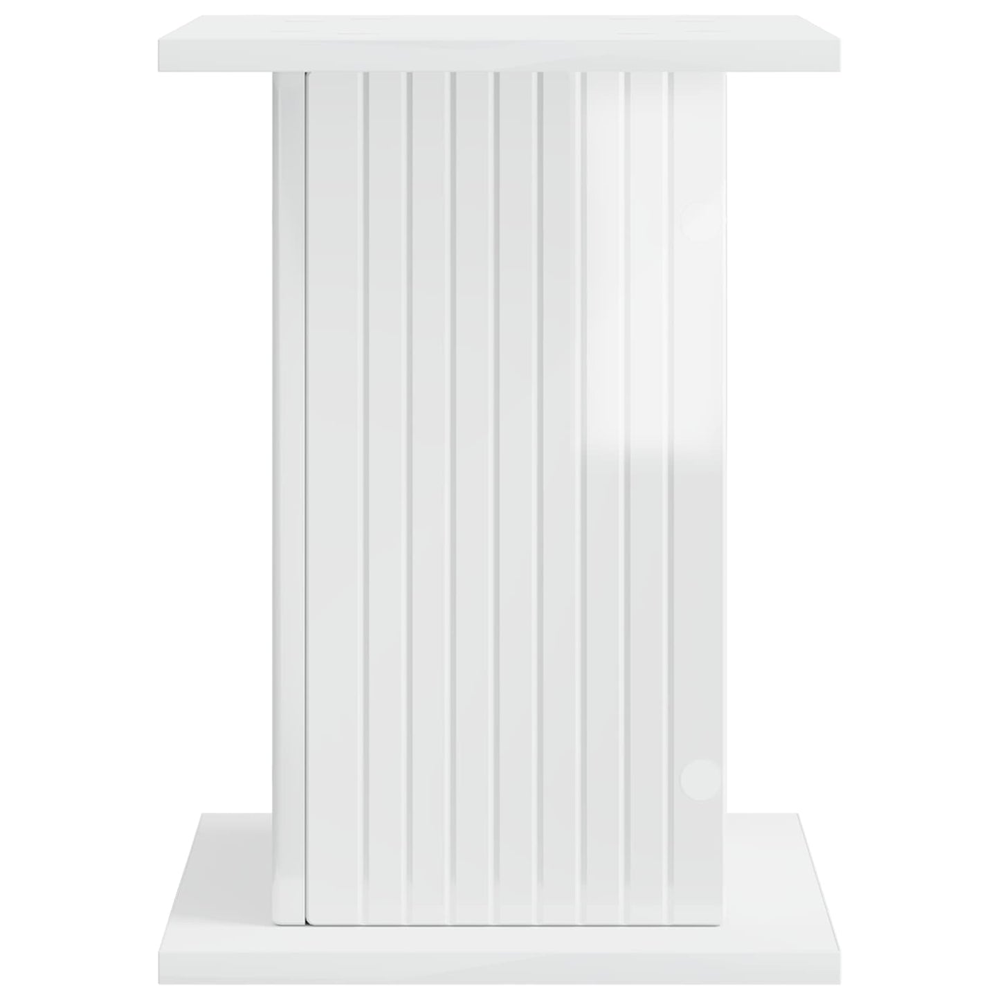 Plant Stand High Gloss White 30.5 x 30 x 43 cm Engineered Wood