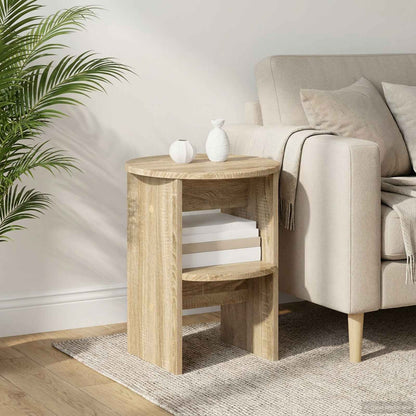 Side Cabinet 2 pcs Sonoma Oak Ø40 x 50 cm Engineered Wood
